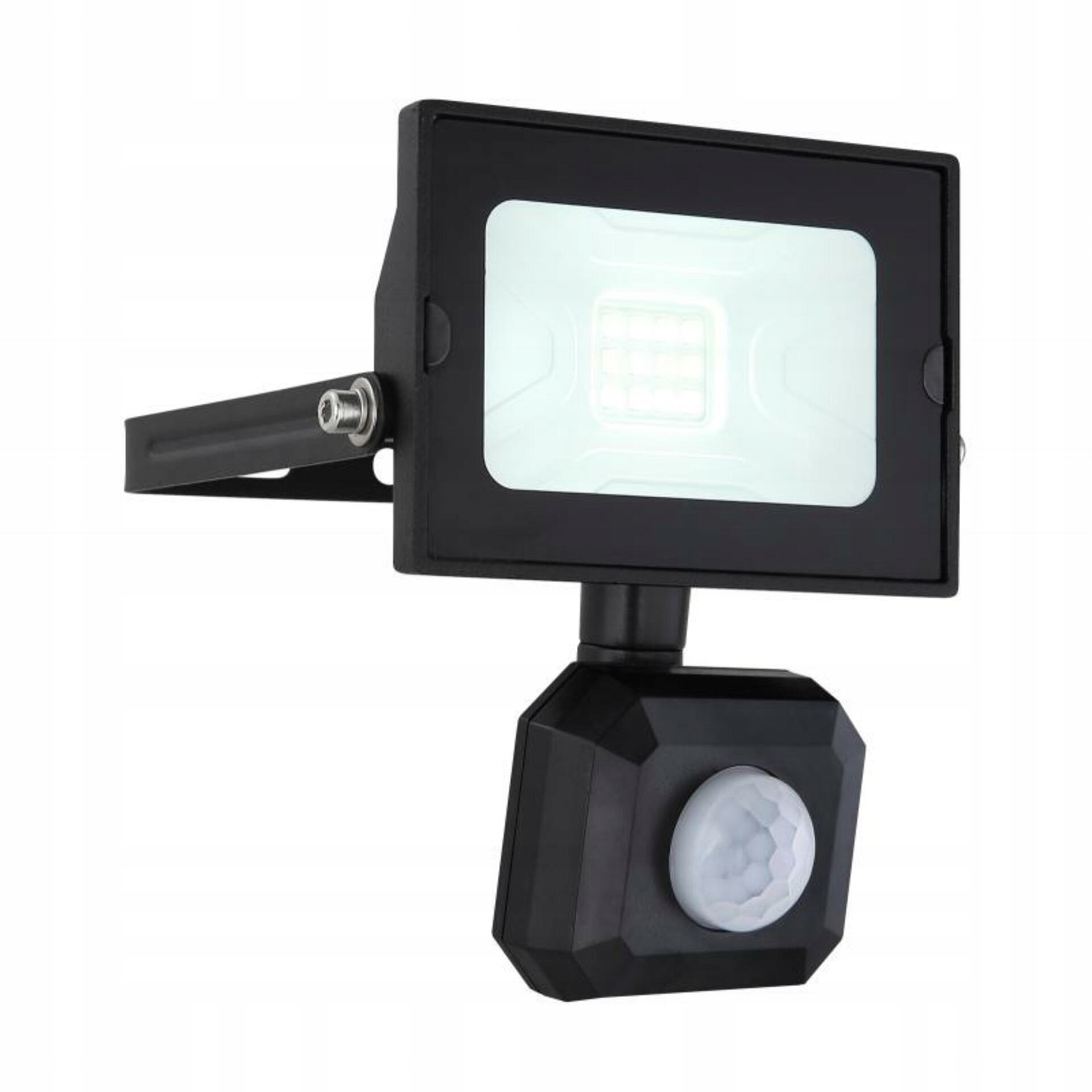 Venkovní Led reflektor Globo Helga 10W 750lm IP44 senzor černý