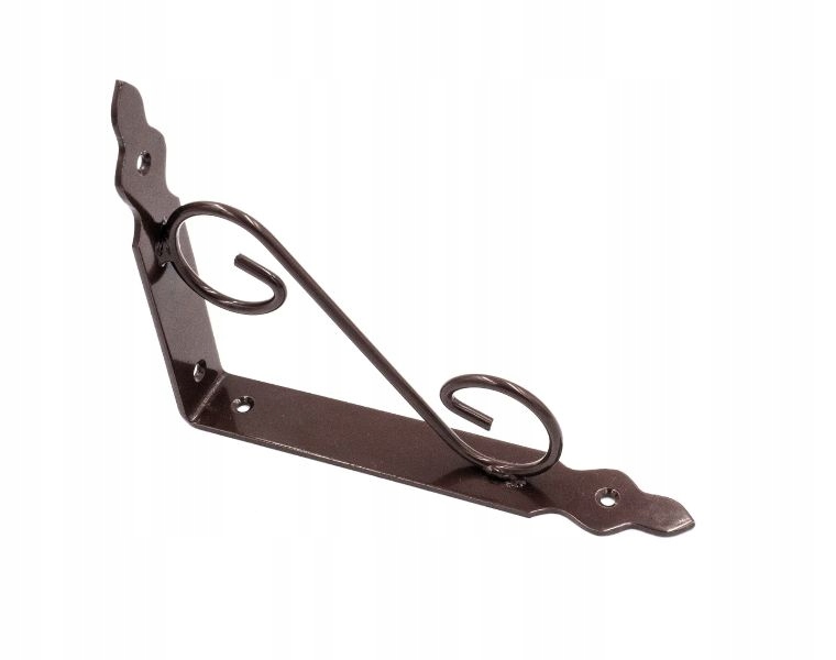 WSPORNIK KĄTOWNIK POD PÓŁKĘ OZDOBNY 200x200 BRĄZ