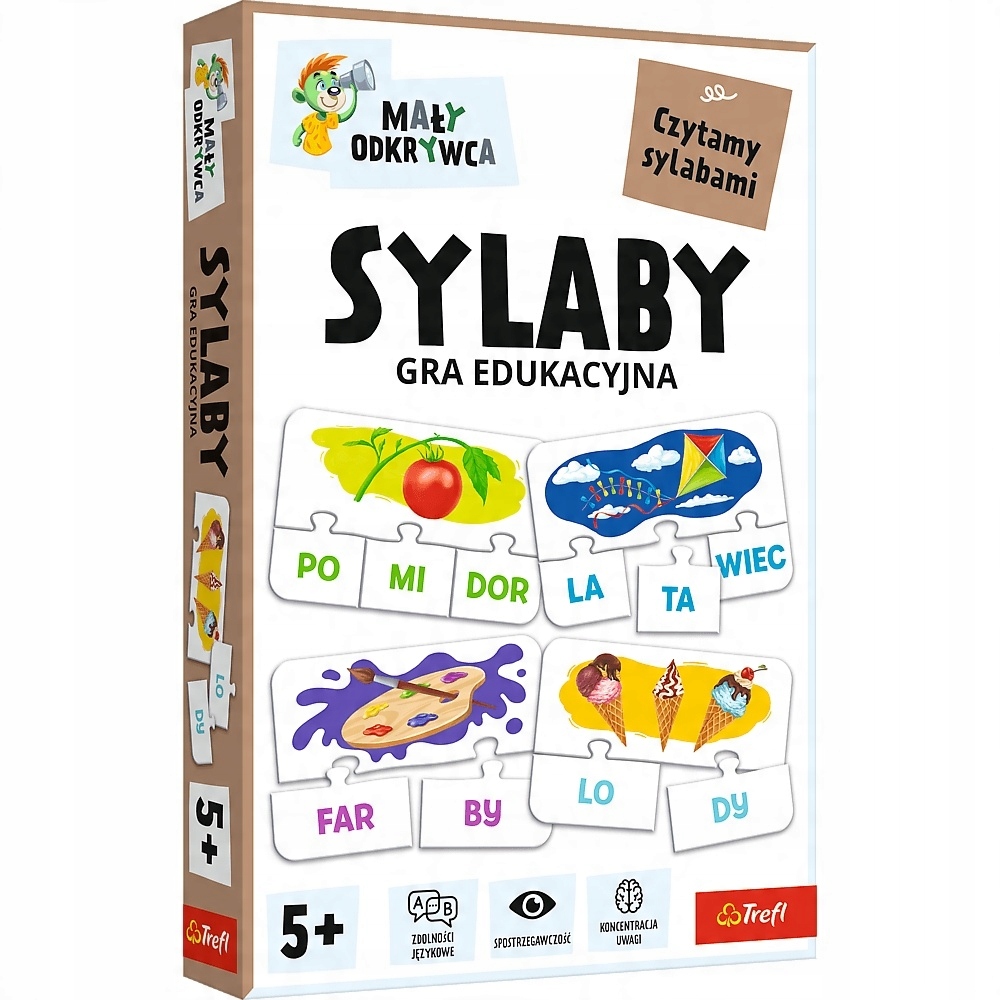 Gra planszowa Mały Odkrywca Sylaby Trefl