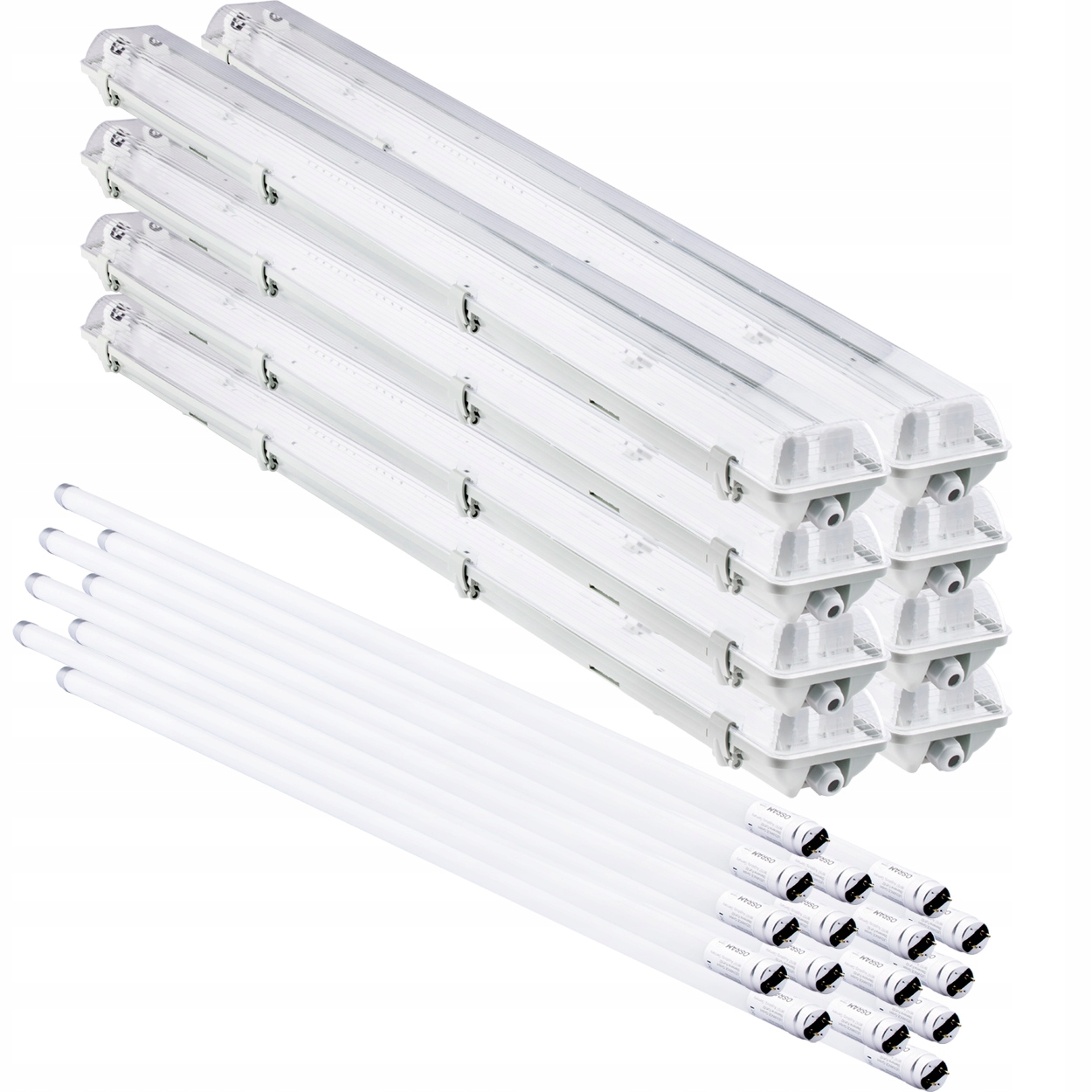 

8x Oprawa Hermetyczna 120cm Świetlówki Led Osram
