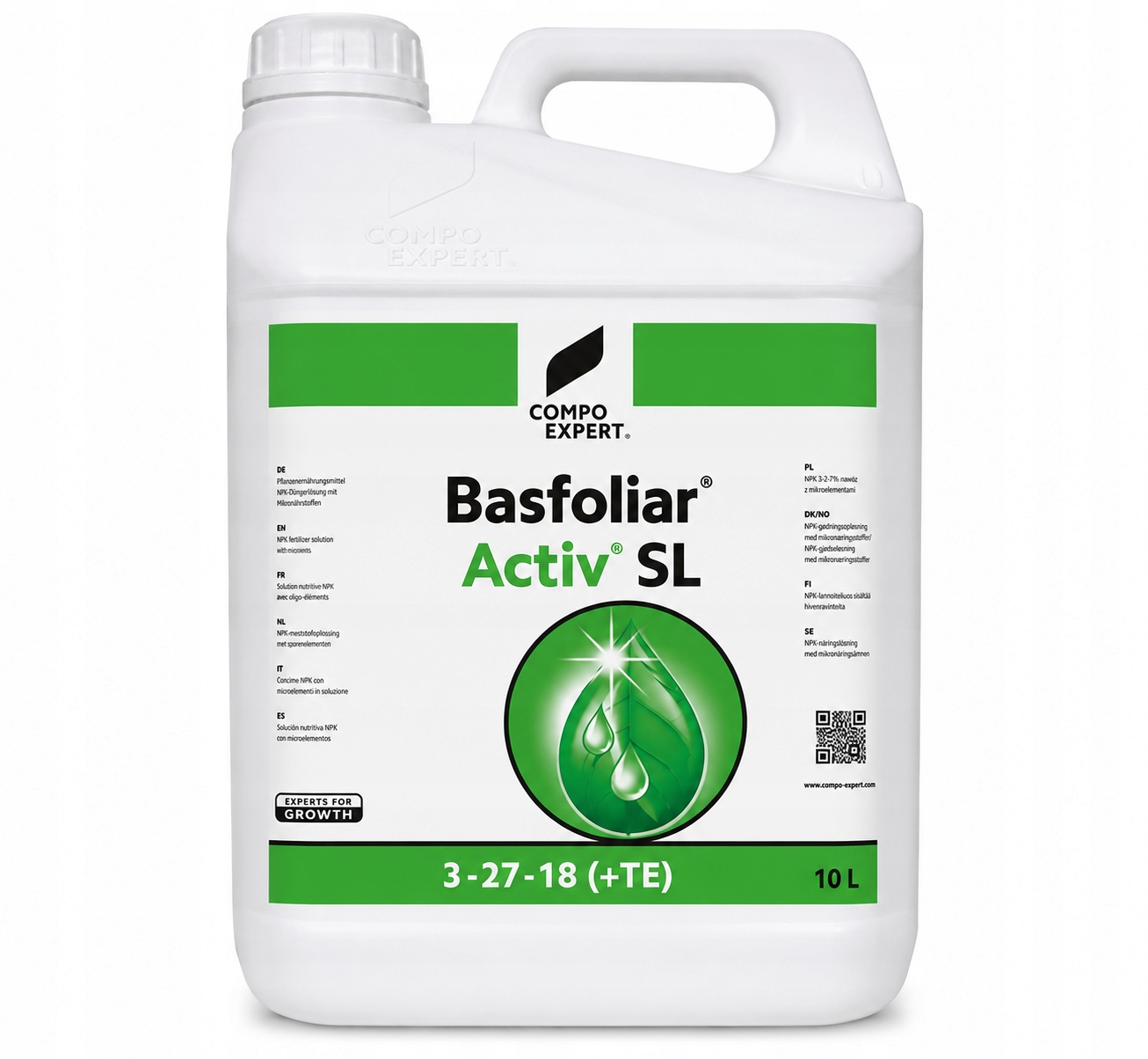 Basfoliar Activ Sl 10L Nawóz Dolistny Biostymulator Compo Expert 3-27-18