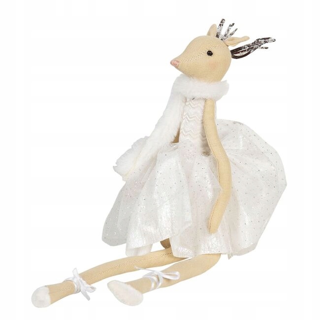 Sedící laň Lotte v nařasených šatech, Clayre & Eef