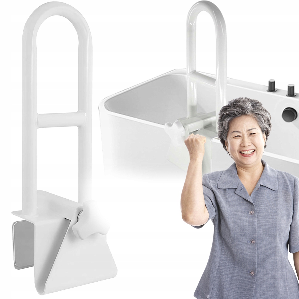 Uchwyt Łazienkowy Pomocniczy Do Wanny Poręcz Dla Seniora Do 100 Kg