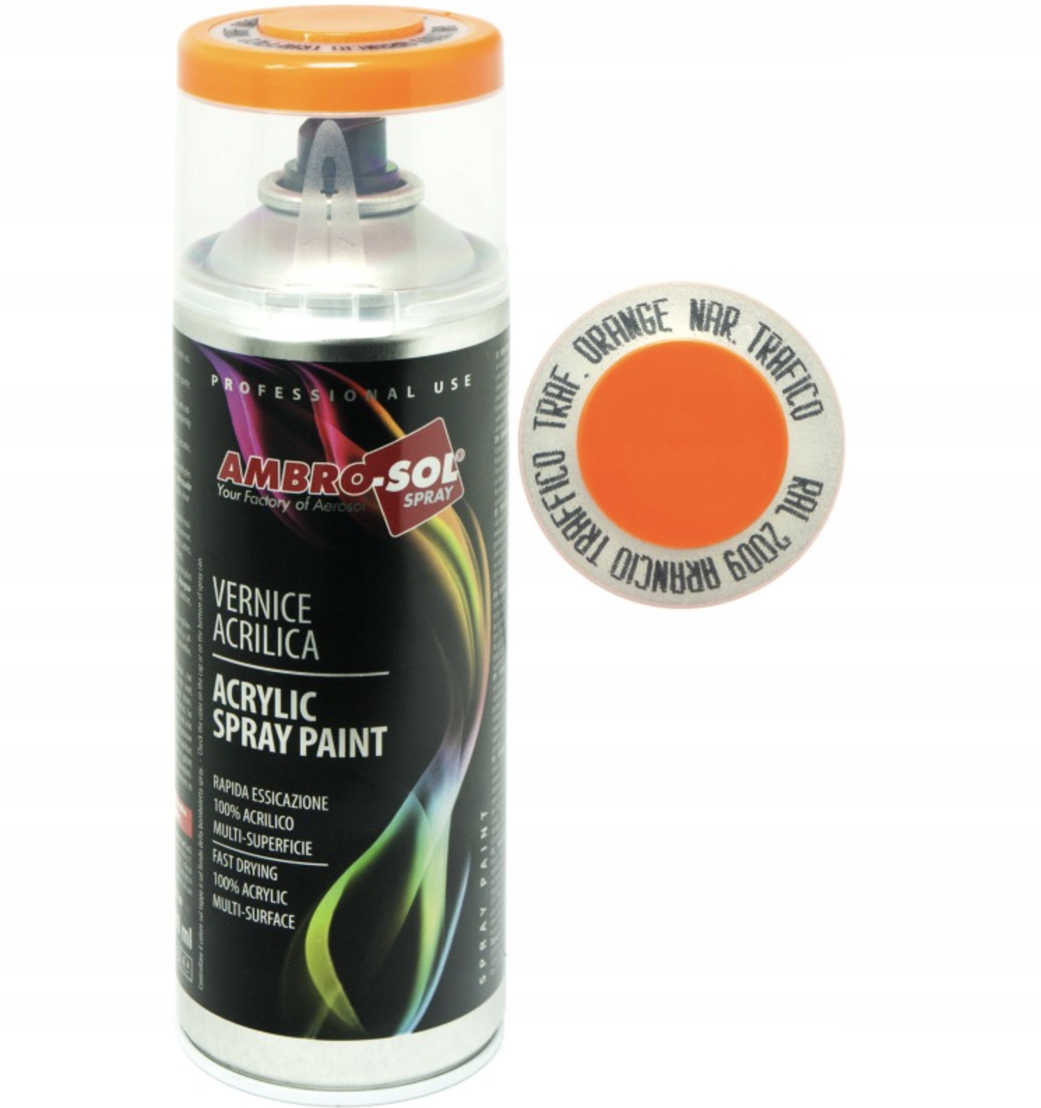 Ambro-Sol Uniwersalny Lakier Akrylowy Pomarańczowy Ral 2009 400Ml