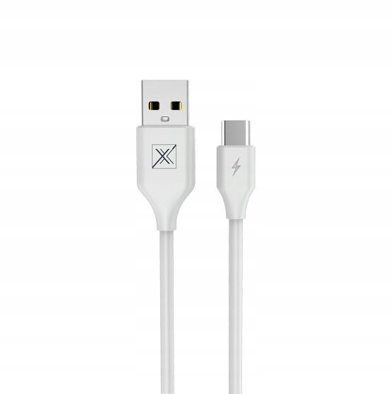Kabel MX Set 2. 4A Type- C 1m White Biały Maxximus
