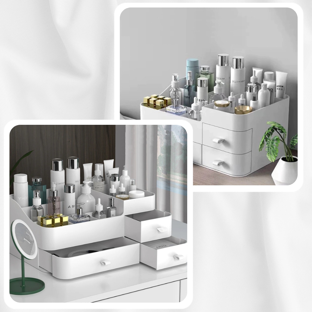 ORGANIZER NA KOSMETYKI SZKATUŁKA POJEMNIK DUŻY Wysokość 15 cm