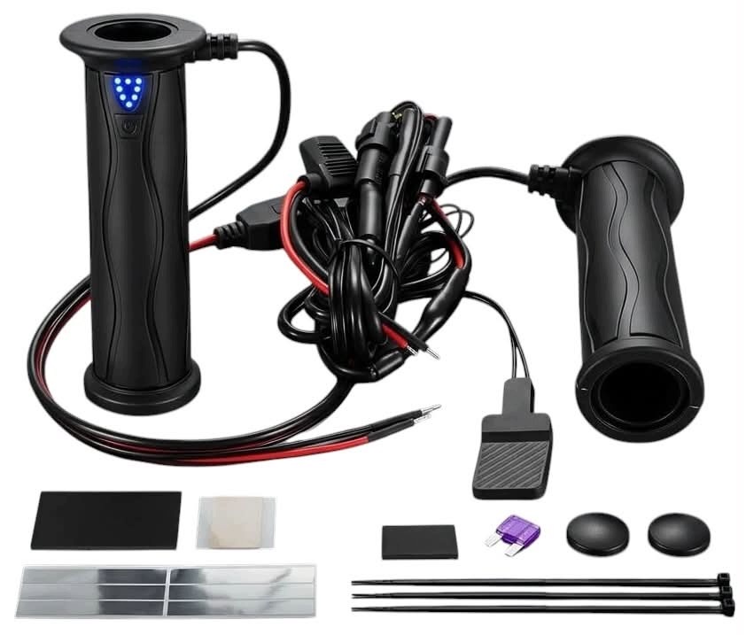 Podgrzewane Manetki Grzany Kciuk Quad Atv Offroad sterownik Led 5 Poziomów