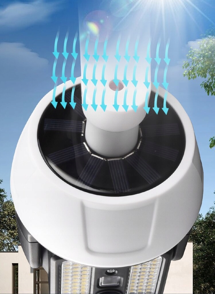 KAMERA ATRAPA OBROTOWA SOLARNA LAMPA LED PILOT Model 6169