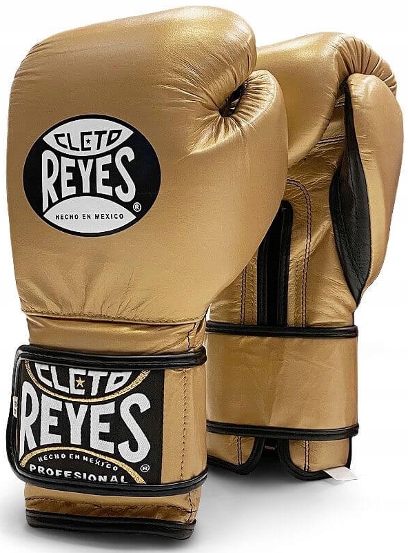 Cleto Reyes Rękawice Bokserskie Velcro Sparing Gloves Gold 12OZ