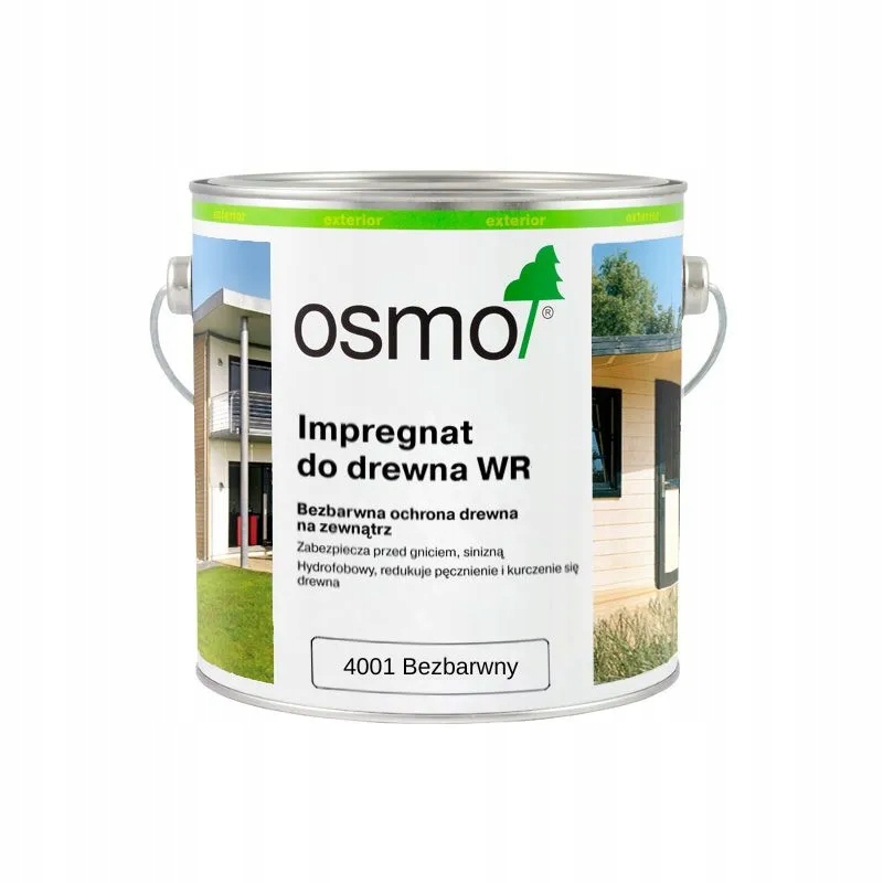 Impregnat do drewna Wr Osmo Bezbarwny, Matowy 0,75L 4001/0,75L
