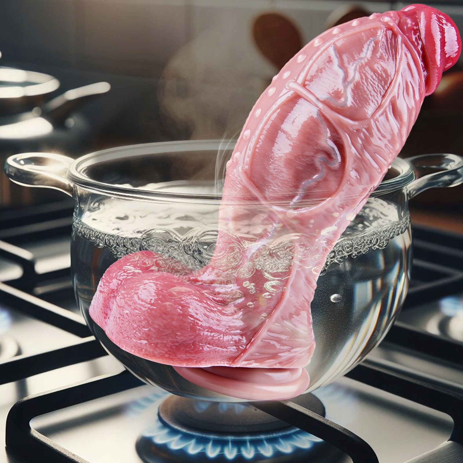 XXL Dildo Silikonowy z Przyssawką dla Doświadczonych Użytkowników — miniatura 5