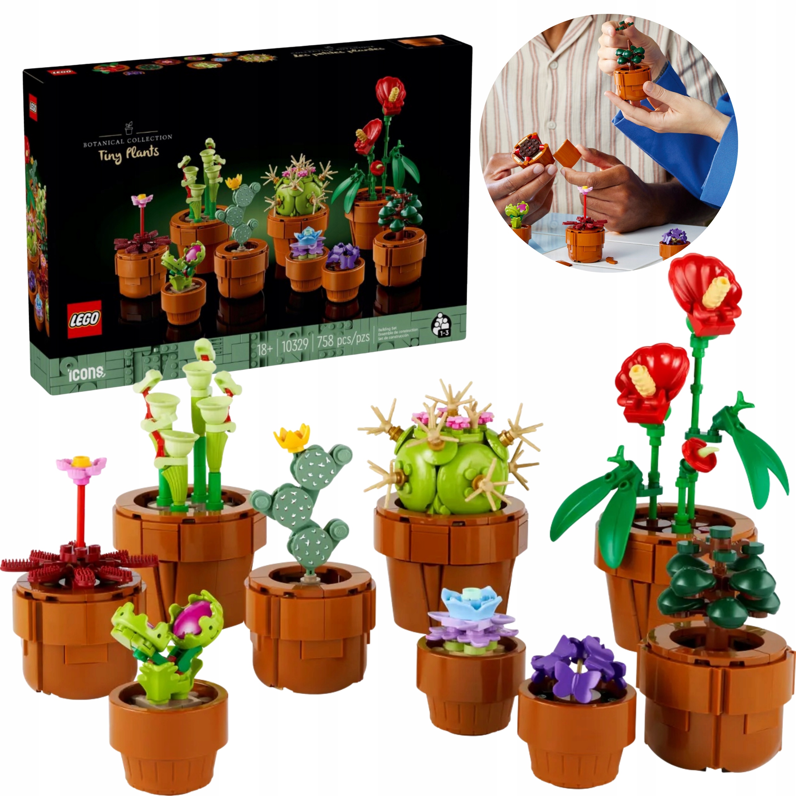 Lego Icons Na Walentynki Dla Niej Niego Zestaw Premium Roślinki XL