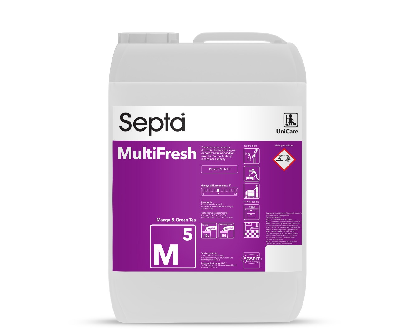 Levně Tekutina Septa Multifresh M5 Mango> 10L pro nábytek