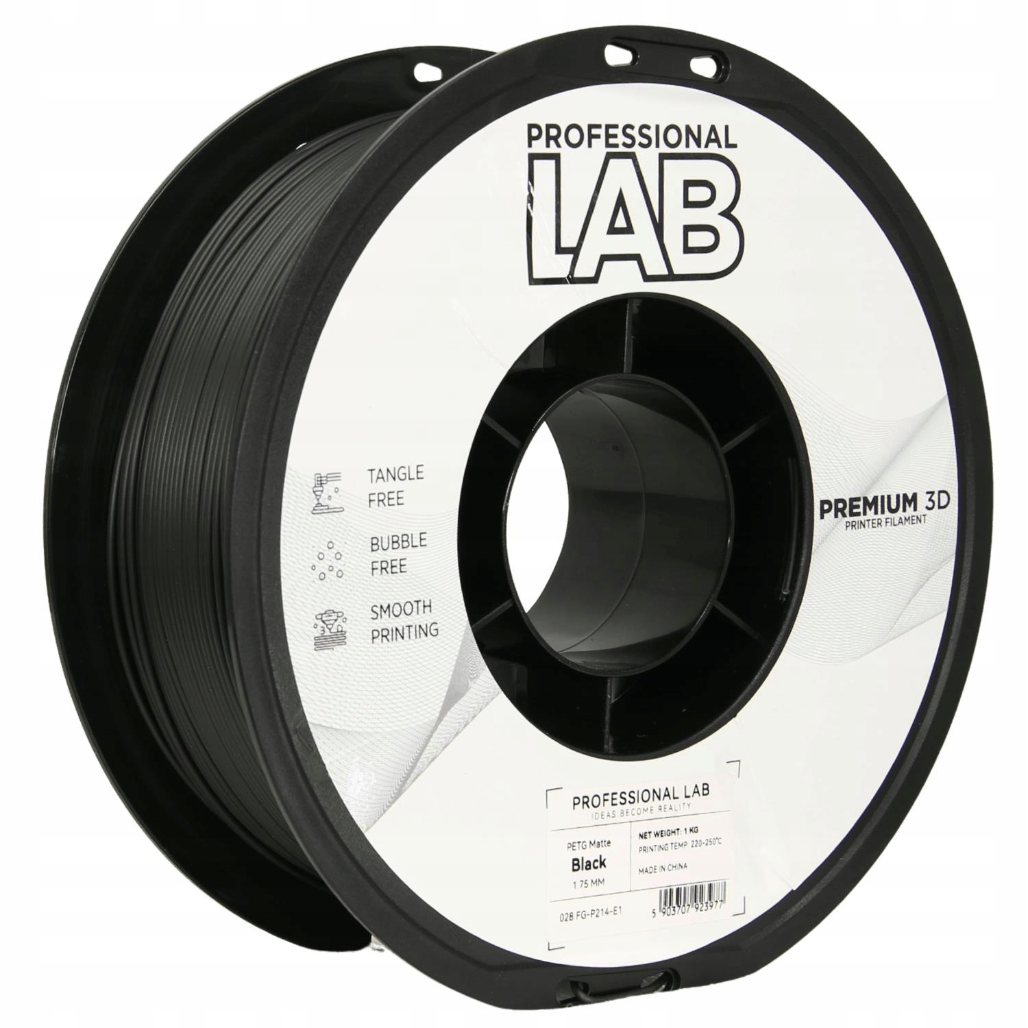 Filament PETG Imagine 1,75 mm 1000 g czarny
