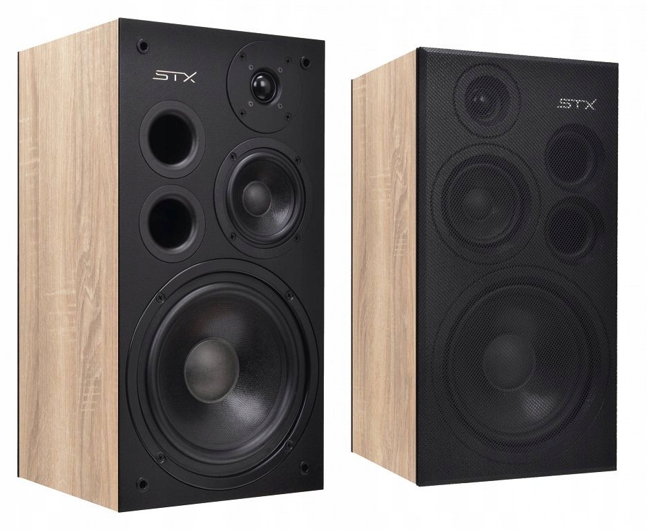 Kolumny podstawkowe stereo Stx F-130n dąb sonoma