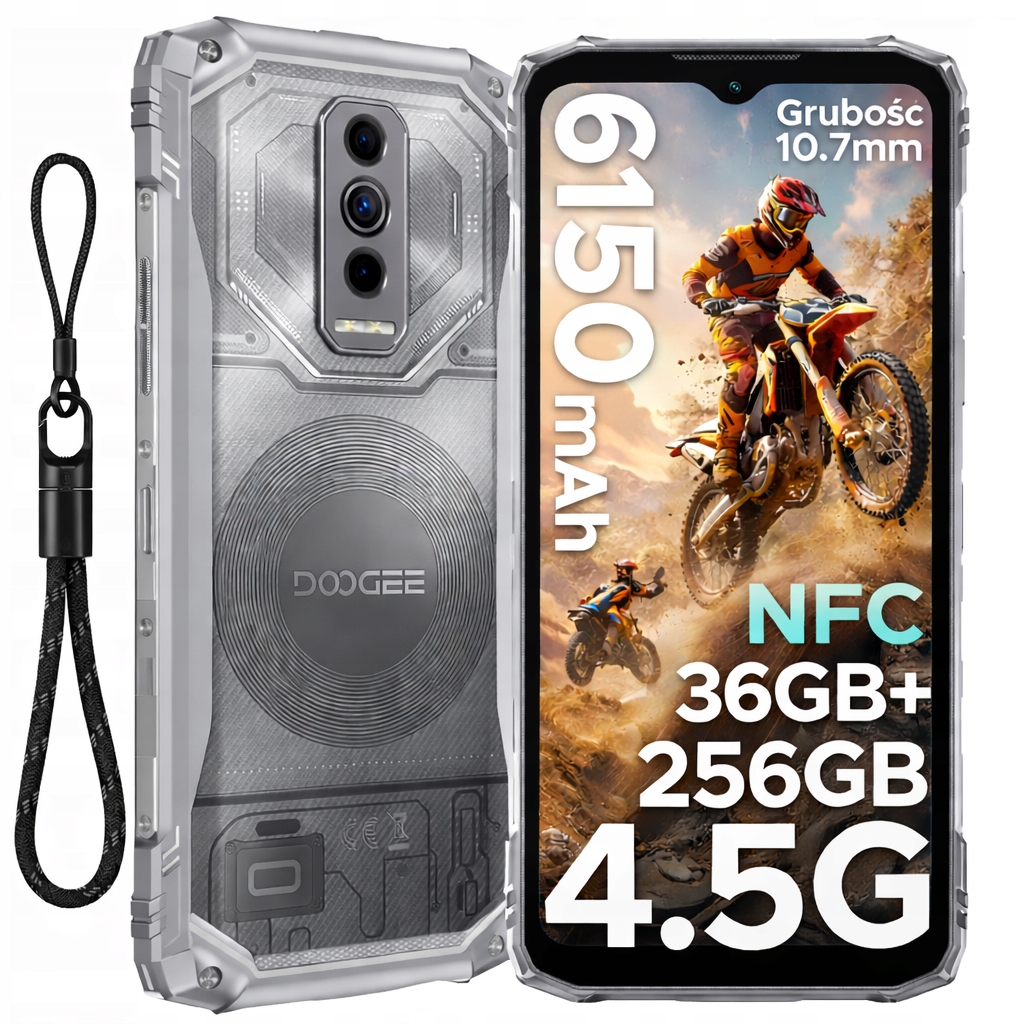 Doogee Blade10Ultra-E Smartfón 36GB+256GB 6150mAh 6,56" Fhd Nfc Android 15