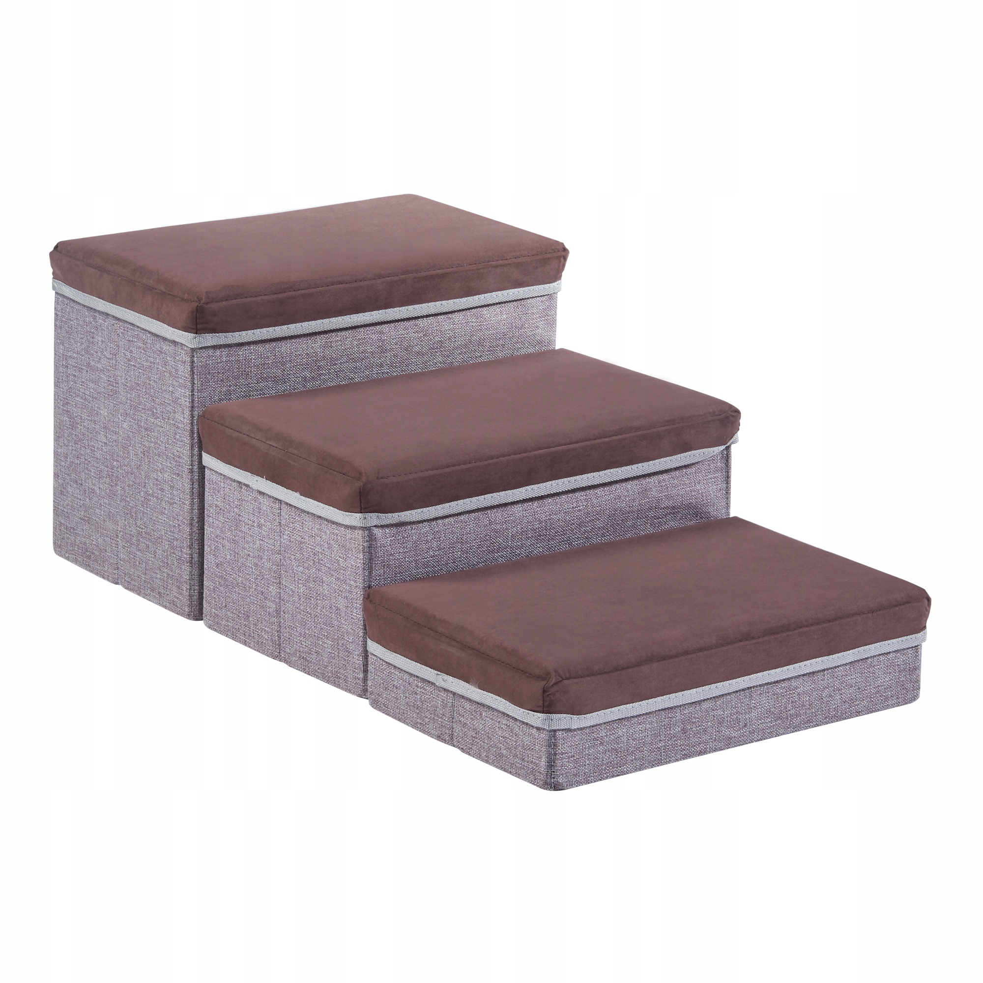 Schody pro psa s 3 stupni Vojens 75x40x30 cm