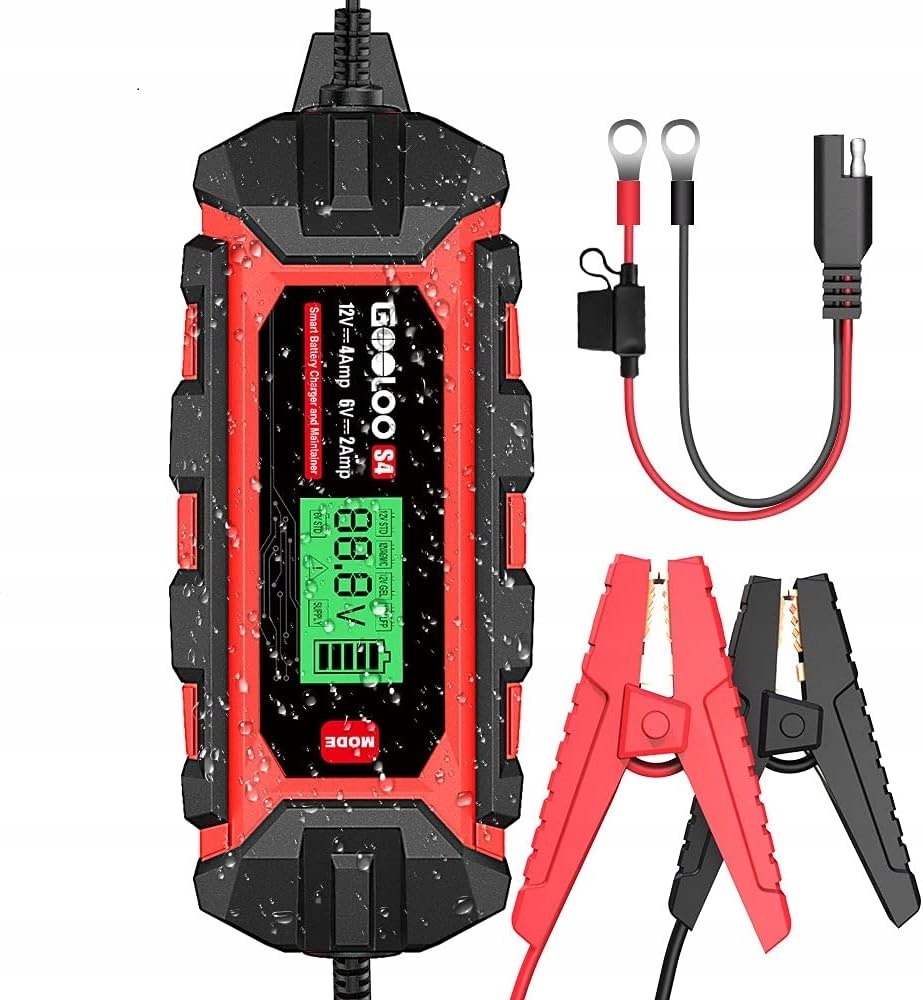 ŁADOWARKA SAMOCHODOWA MOTORYZACYJNA 4 AMPEROWA 6V/2A