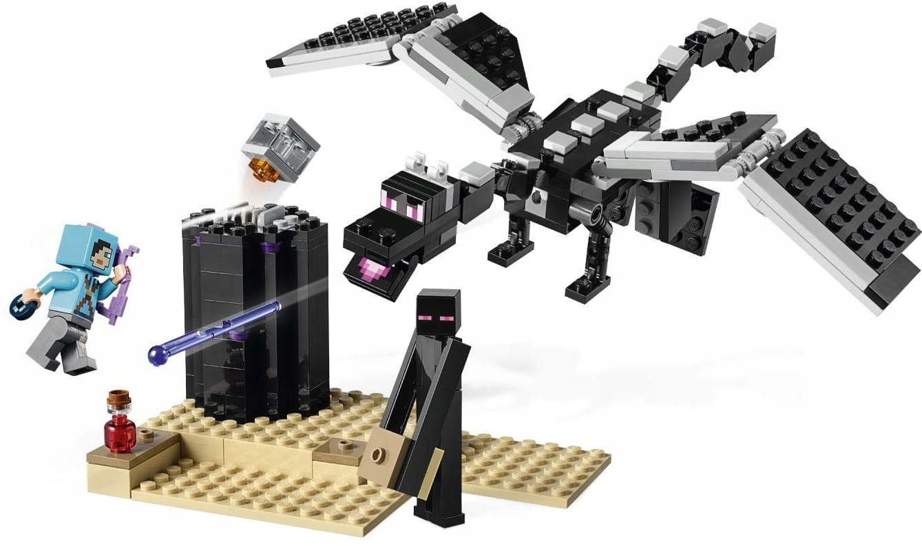 LEGO MINECRAFT WALKA W KRESIE 21151 KLOCKI Marka LEGO
