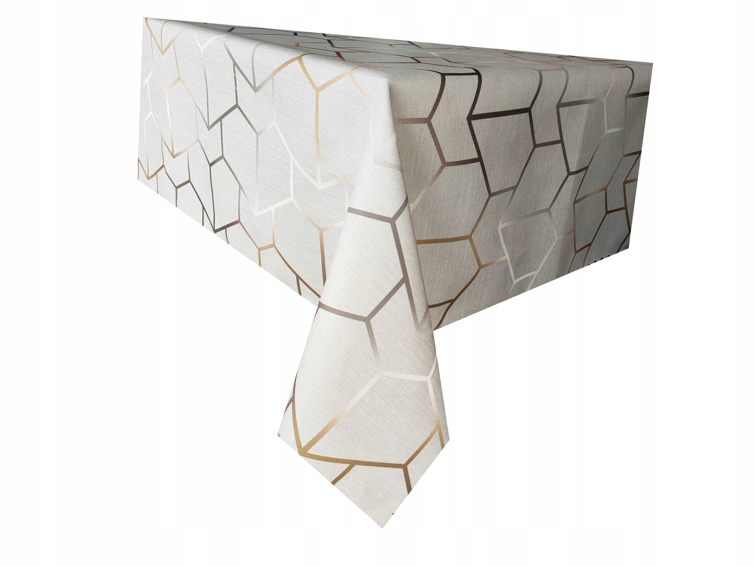 

Obrus Glamour Beż Złoty Ogrodowy Kuchenny 140x340