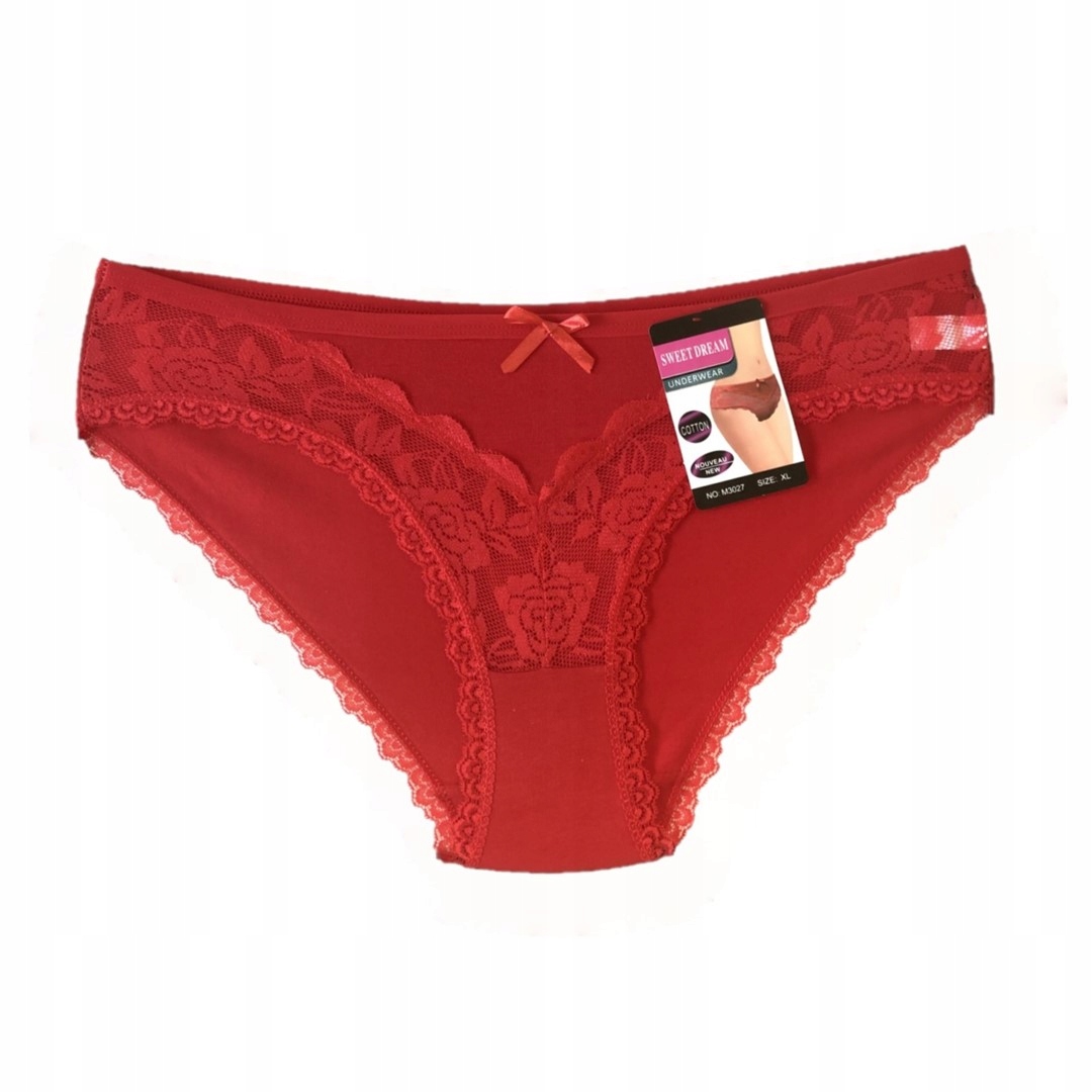 Figi damskie czerwone rozmiar M