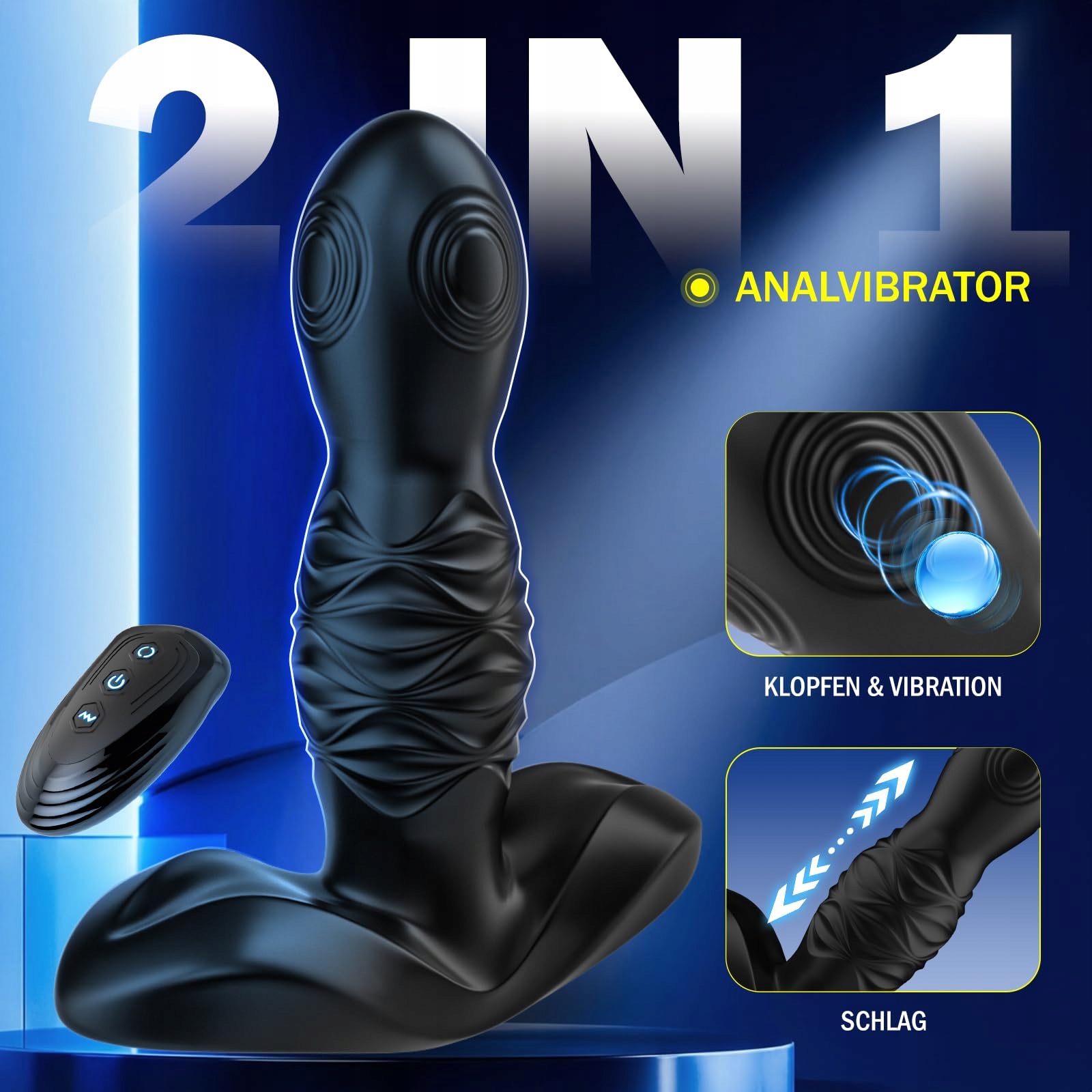 ANALVIBRATOREN Wibrator Analny Dla Mężczyzn Stymulacja Prostaty 8 Trybów — miniatura 2