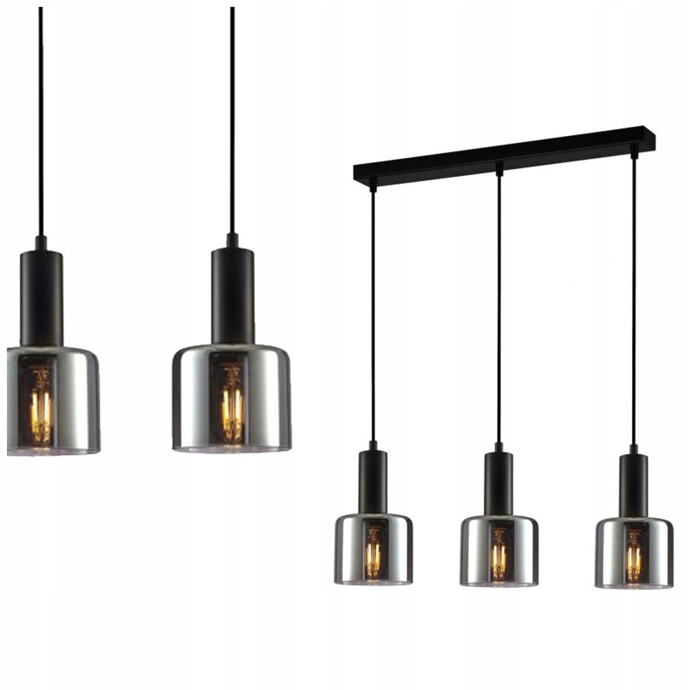 Závěsná lampa Santia PND-65342-3-BK+SG Italux