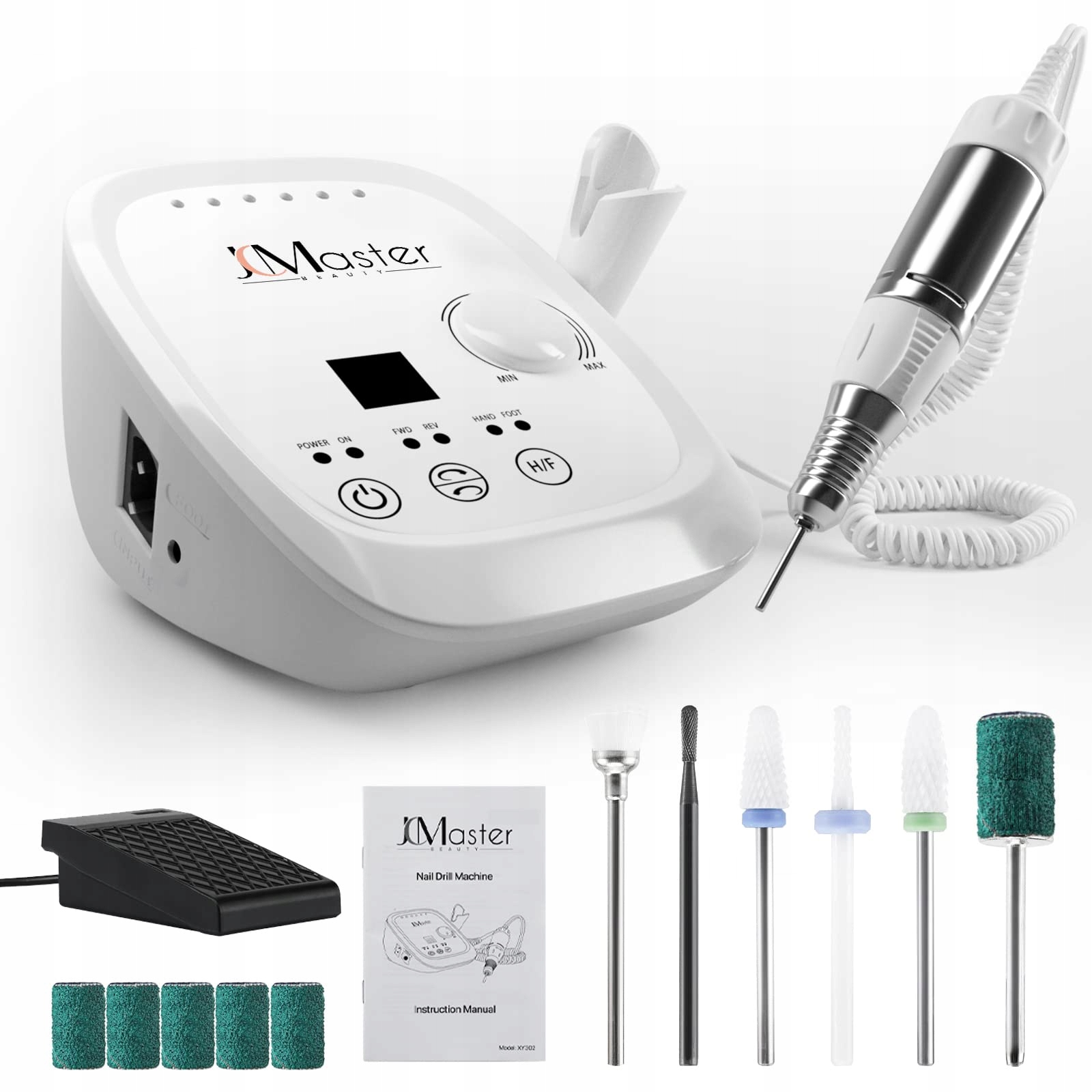 JCMaster Profesjonalna Frezarka Do Paznokci 35000 RPM Zestaw Do Manicure