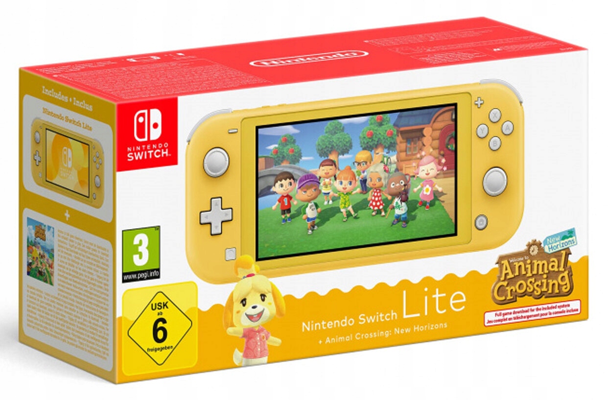 Konsola przenośna NINTENDO Switch Lite Żółta + Animal Crossing: New Horizon