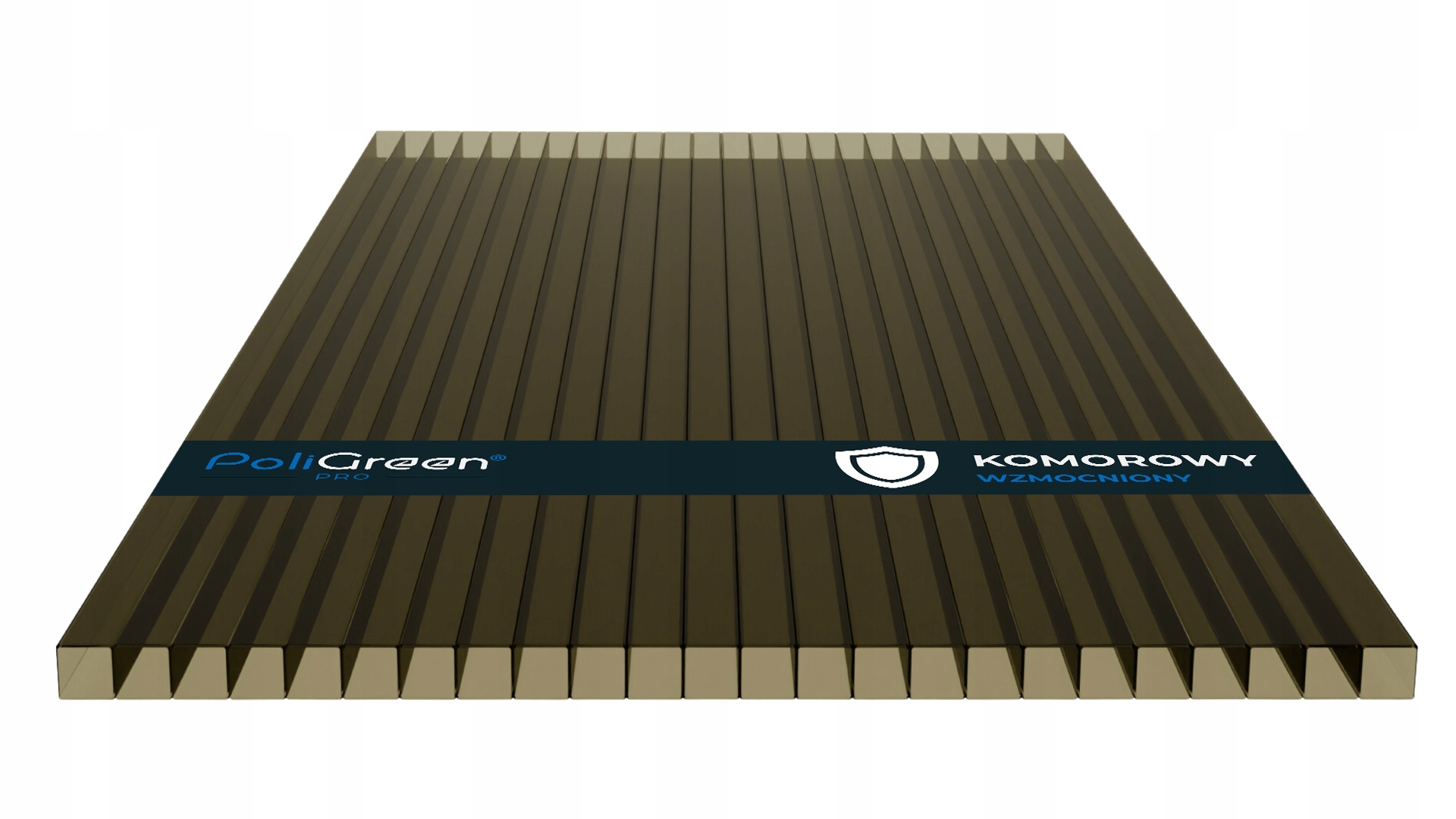 Komorový polykarbonát ProBrand, Zesílený 2500x1050 kouřově hnědý 10 mm