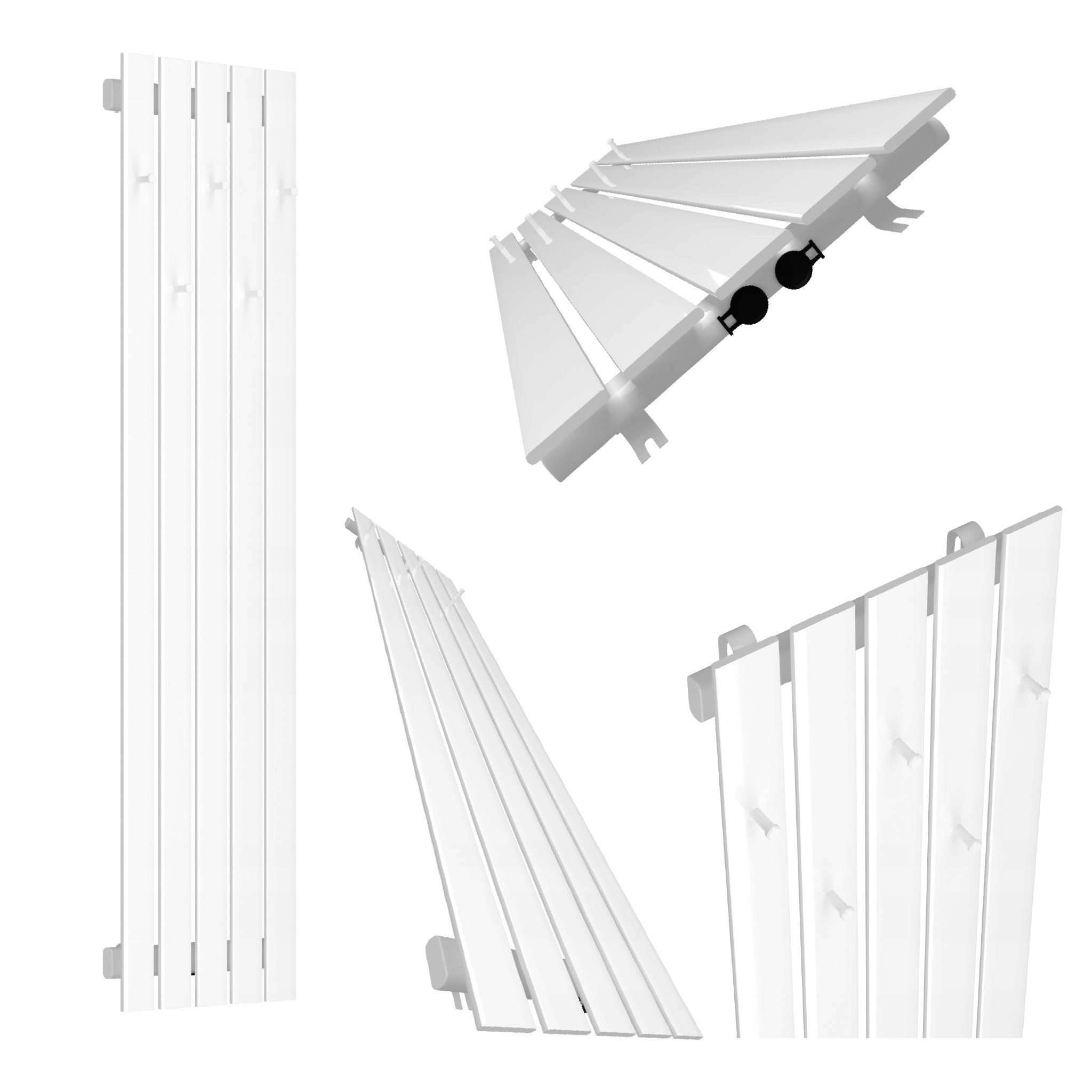 Dekorativní Radiátor Bellohook 140x38 Bílý Lesk