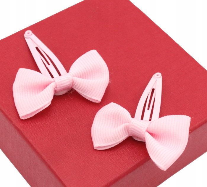 

Spinki Do Włosów Kokardki Pudrowe 2 Sztuki