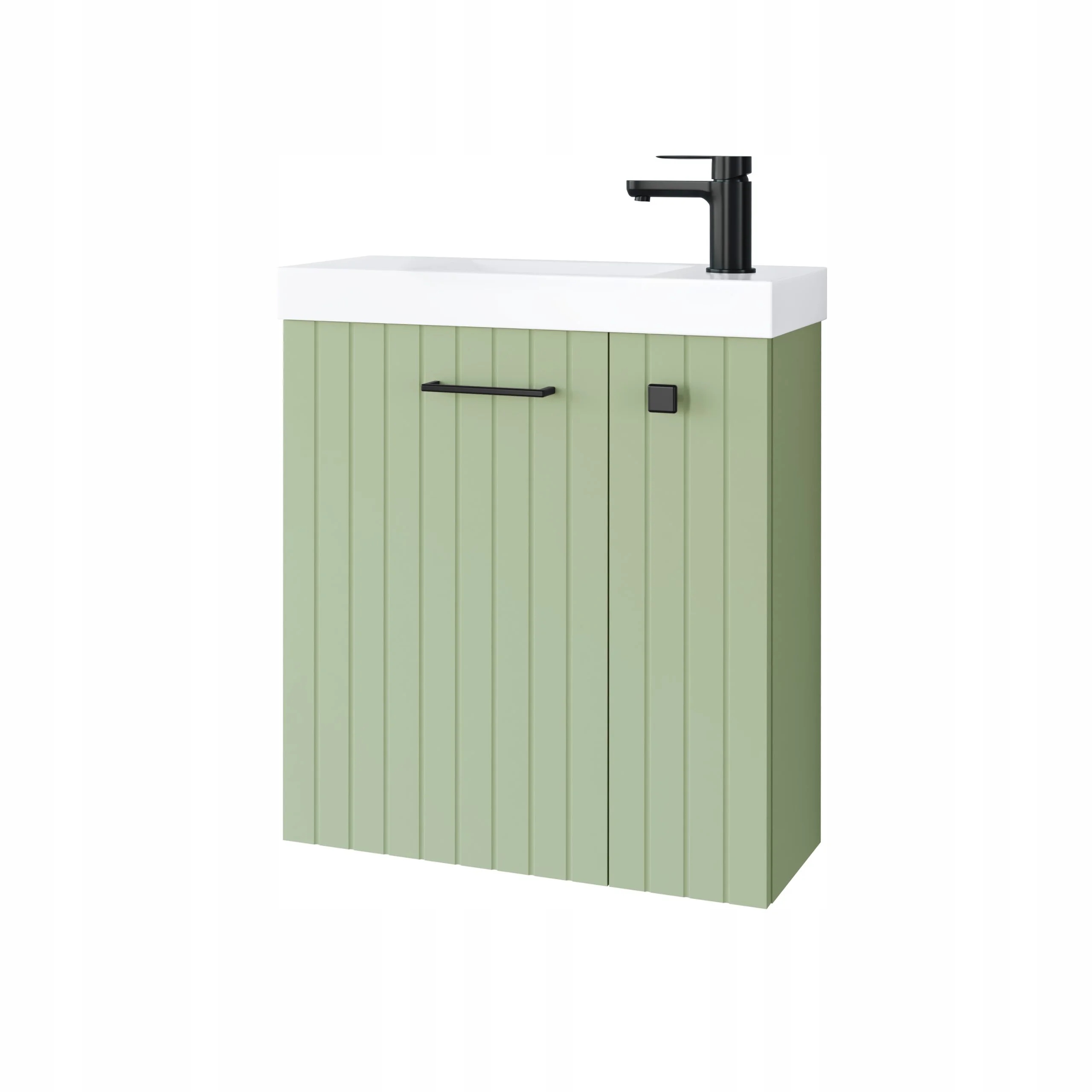 Uptrend szafka łazienkowa wisząca z umywalką 55x22 cm szałwia mat Nook