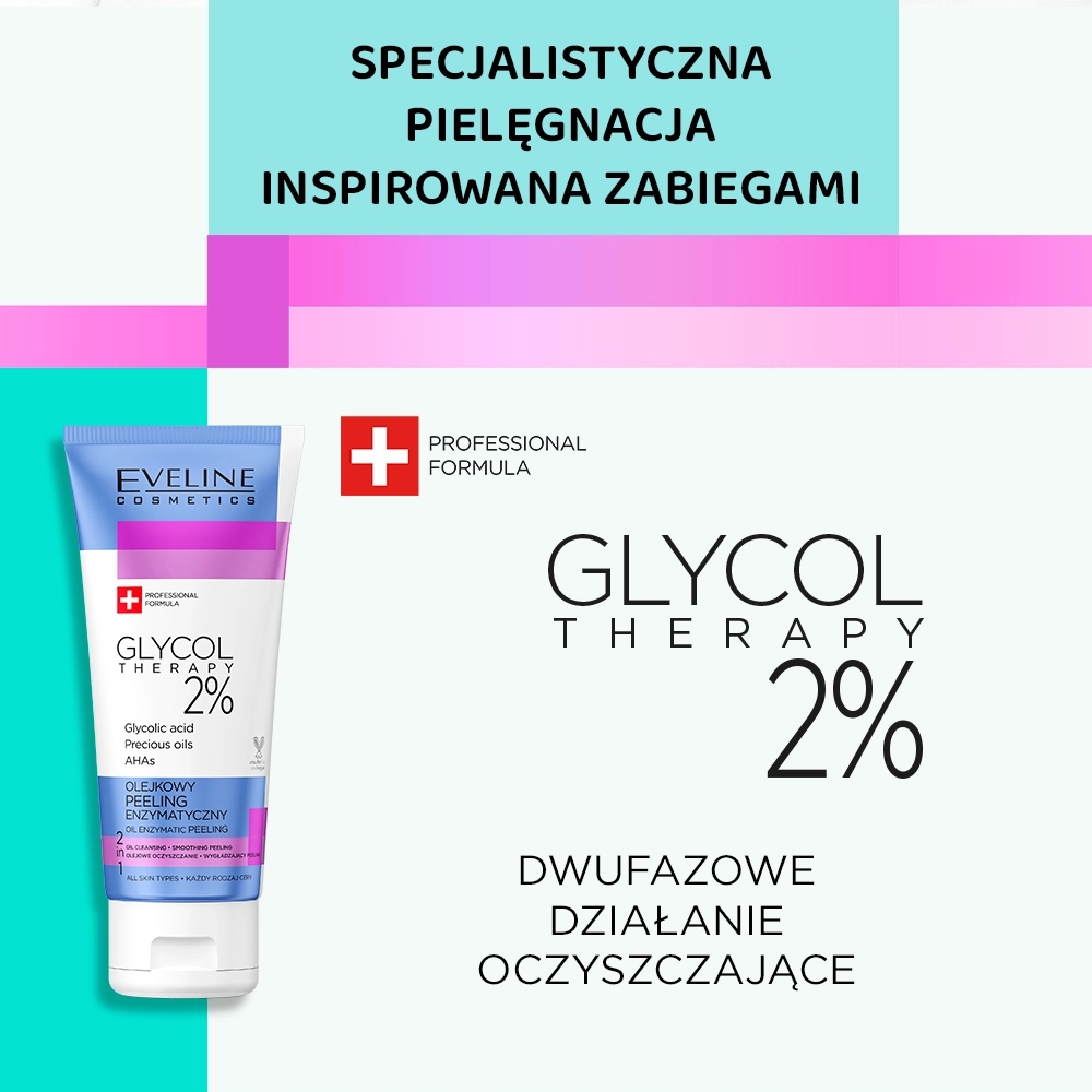 Eveline Cosmetics Glycol Therapy peeling do twarzy enzymatyczny Marka Eveline Cosmetics