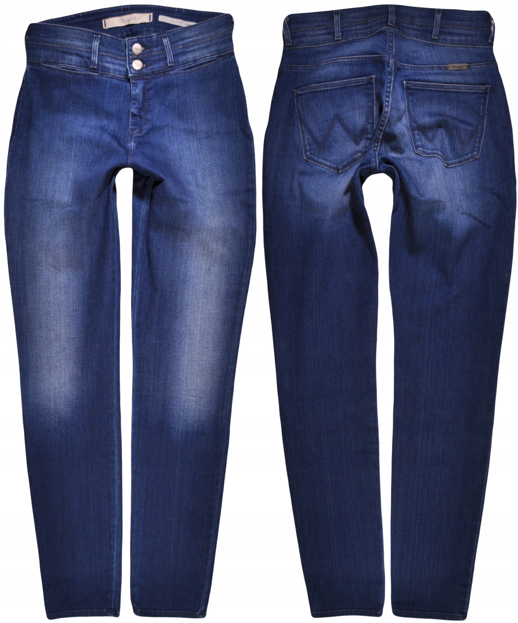 Wrangler kalhoty Blue jeans High Skinny_ W31 L34