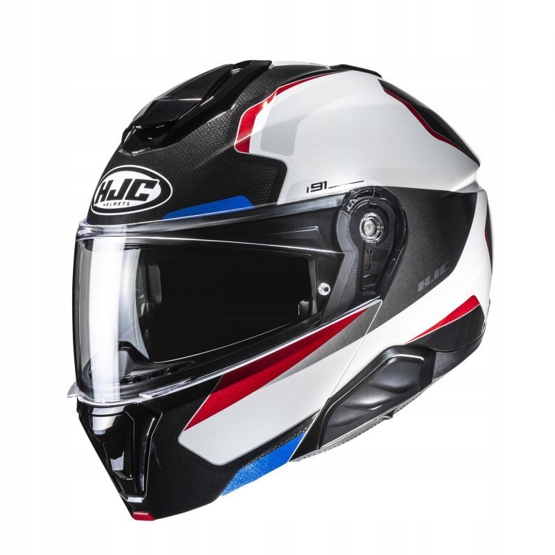 Motocyklová Prilba Hjc I91 Felio Black Biela