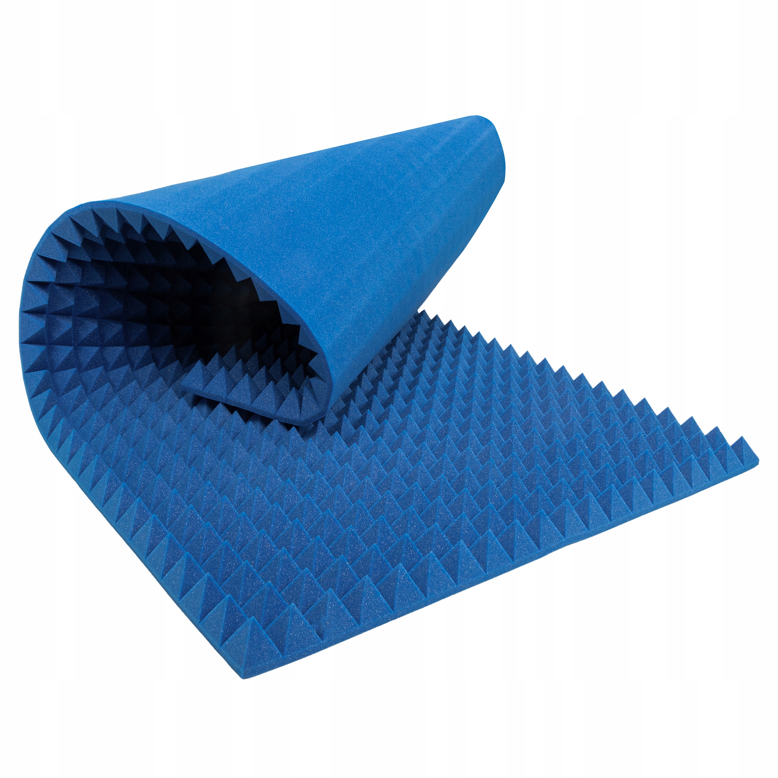 Akustická pěna 5 cm Bitmat, moderní modrá protihluková pyramida