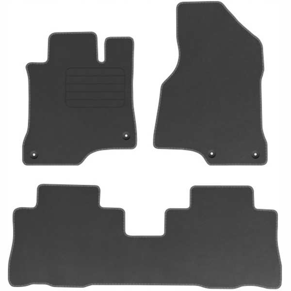 Chevrolet Captiva II Velurové koberce Comfort Grafit