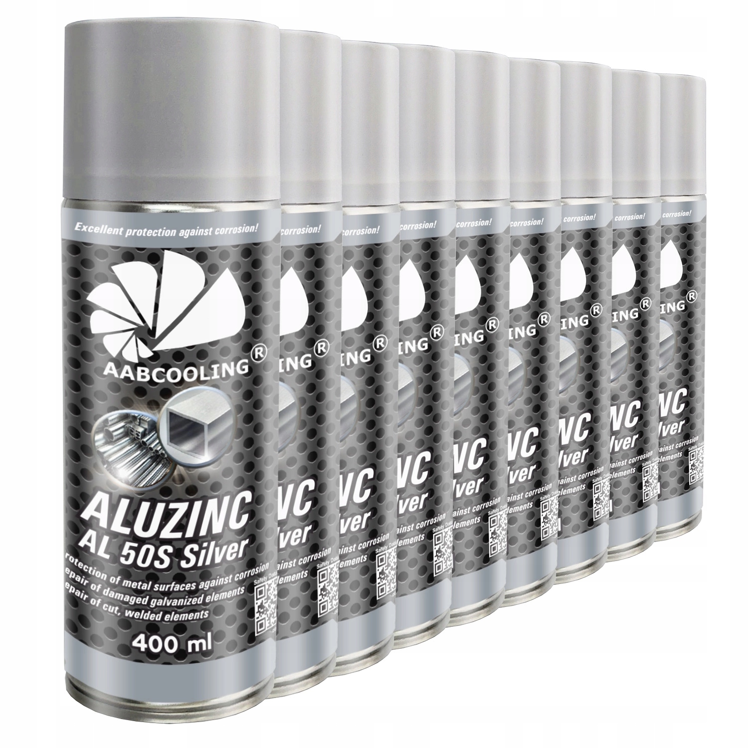 Aabcooling Alu-zinc Al 50S 9x 400ml Hliníkovo-zinkový Sprej S Trvanlivým Povlakem