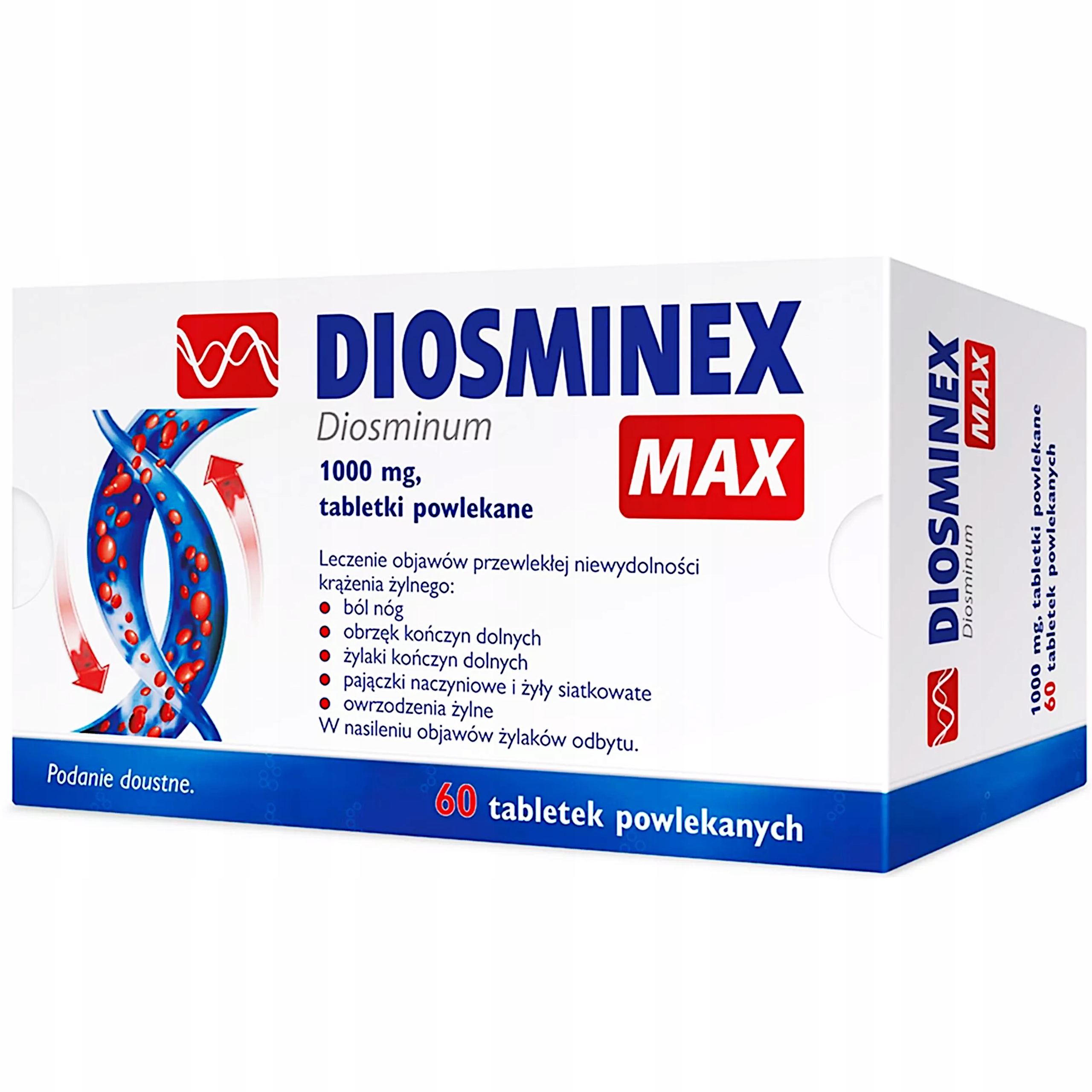 Diosminex Max 60 szt. tabletki Diosmina Żylaki