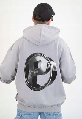 Mikina Prosto S kapucí Zip P Rim šedá