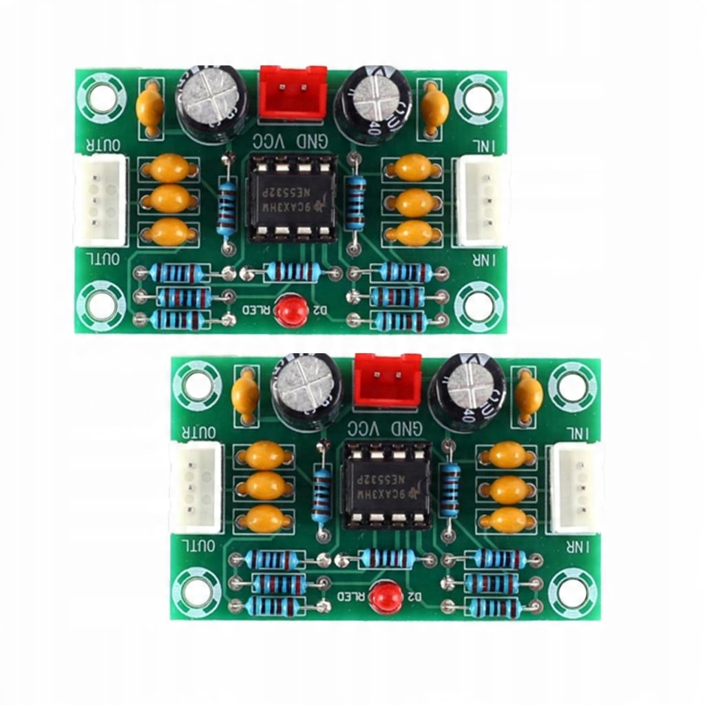 2x NE5532 OP AMP Preamp Pre Module 2CH DC V Audio - Sklep, Opinie, Cena