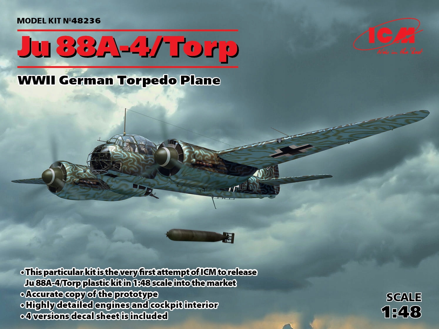 Ju 88A-4 Torp 1:48 ICM 48236