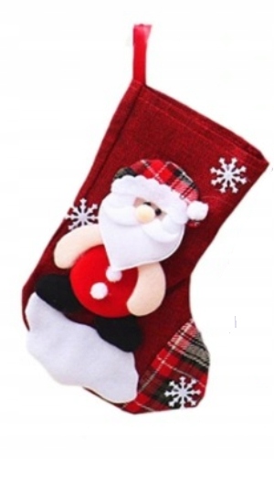 Vianočná Dekoratívna Ponožka Santa Claus Ozdoba Na Krb