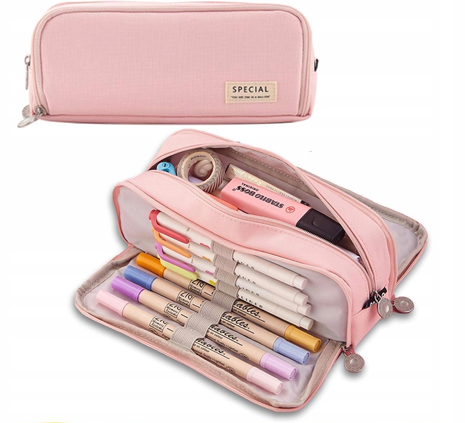 PIÓRNIK SZKOLNY TRZYKOMOROWY WIELOFUNKCYJNY 3W1 SZKOLNY DO SZKOŁY