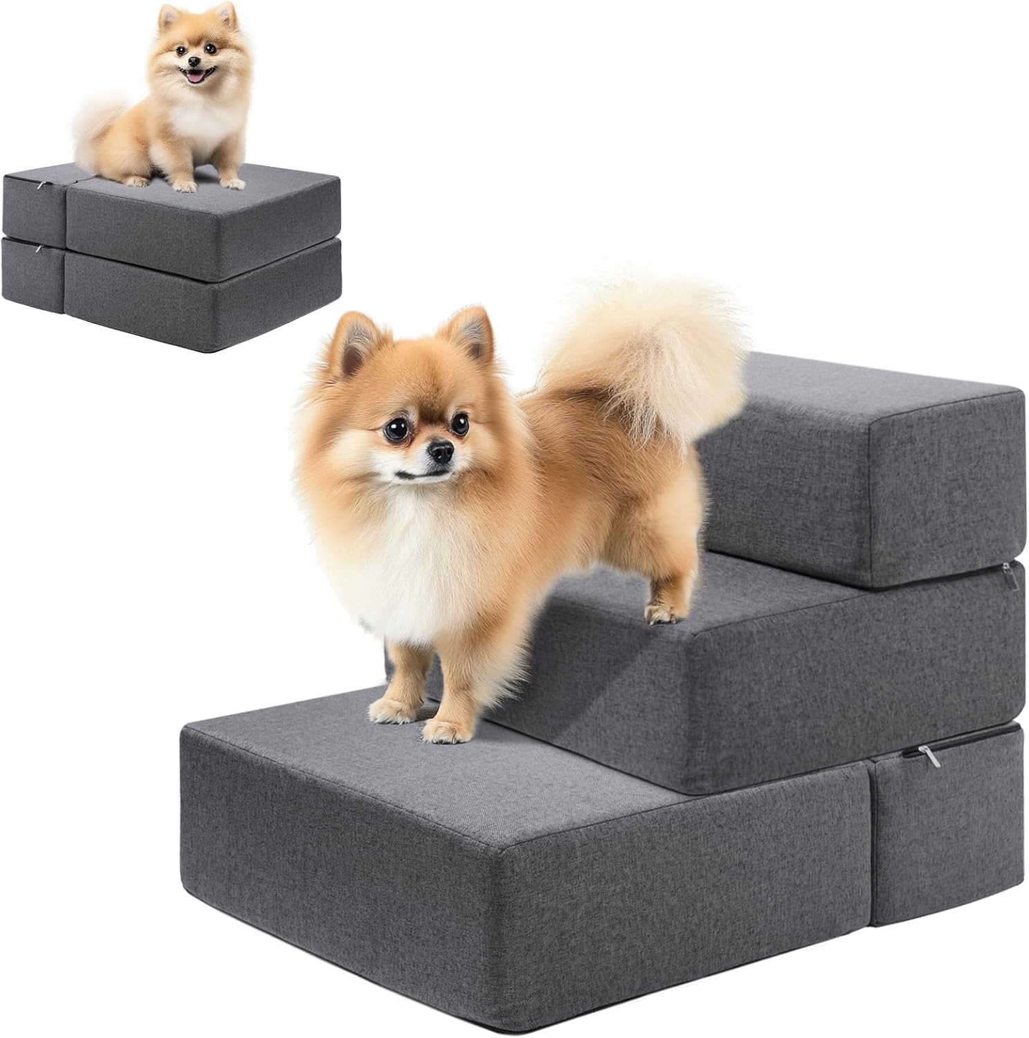 Příjezdová cesta pro psa na schody k postelím a pohovkám, 45 cm