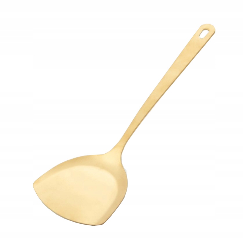 

Złota łopatka kuchenna 27 cm Matowa nabierak złoty