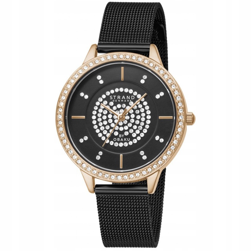 Dámské hodinky Strand S711LXVBMB Zirkony černé