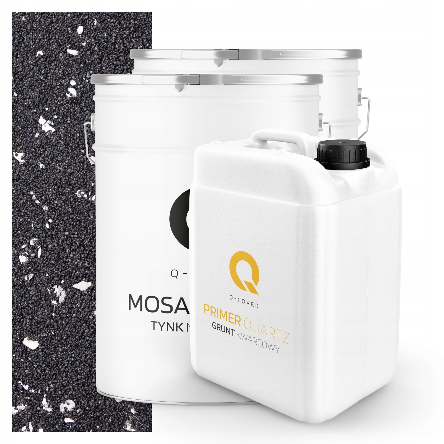 Mozaiková Omítka Černá Se Stříbrnou Mikou M52 Pryskyřičná 2x 25KG Půda 13 m2