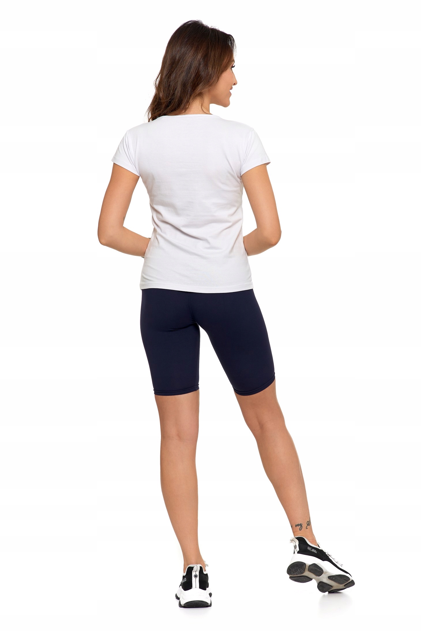 BIAŁY T-SHIRT DAMSKI KOSZULKA Z KRÓTKIM RĘKAWEM BAWEŁNIANA BASIC MORAJ R.S Nazwa koloru producenta BIAŁY